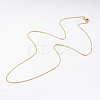 Brass Chain Necklaces Making MAK-L009-03G-2