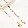 1.3MM 304 Stainless Steel Boston Link Chains Necklaces for Women Men NJEW-Z115-12G-02-2