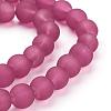 Baking Paint Transparent Glass Bead Strands GLAA-S031-8mm-39-1