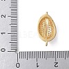 Brass Micro Pave Clear Cubic Zirconia Shell Shaped Links Connector Charms KK-K399-03B-G-3