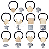 10Bags 10 Styles Metal Elastic Hair Ties Findings OHAR-ME0001-15-1