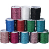 12 Rolls Polyester Sewing Metallic Thread OCOR-WH20074-07A-1