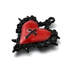 Alloy Enamel Gothic Style Pendants PALLOY-R157-06EB-06A-2