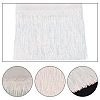 AHADERMAKER 5 Yards Sparkle Polyester Tassel Lace Trim OCOR-GA0001-55A-4