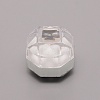 Transparent Plastic Ring Boxes OBOX-WH0014-01B-1
