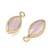 Brass & Cat Eye Pendants CE-CBA3C0B-01G-2