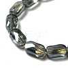 Transparent Electroplate Glass Beads Strands EGLA-F150-FR01-3