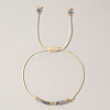 Natural Birthstone Braided Bead Bracelets for Women X-VA8051-12-1