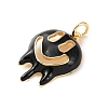 Brass Pendants KK-I383-09G-07B-2
