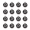 Platinum Plated Alloy Charms LS-ENAM-S118-02D-P-2