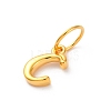 925 Sterling Silver Letter Charms with Jump Rings LS-STER-R008-01G-C-2