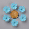 Transparent Frosted Acrylic Bead Caps MACR-S371-04A-755-3