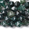 Natural Moss Agate Beads Strands G-F523-37-8mm-3