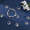 20Pcs 2 Style 201 Stainless Steel Pendants STAS-UN0028-49-3