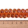 Baking Paint Transparent Glass Beads Strands GL-N005-02A-D05-4