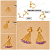 SUNNYCLUE Brass & Iron Clip-on Earring Findings KK-SC0001-92-4