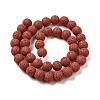 Natural Lava Rock Bead Strands G-L435-03-8mm-12-2