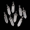 Natural Quartz Crystal Double Terminated Pointed Pendants X-G-F295-04G-3