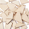 Yilisi DIY Trapezoid Natural Wood Pendants Earring Making Kits DIY-YS0001-15-4