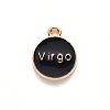 Alloy Enamel Pendants X-ENAM-S124-01B-08B-3