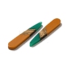 Opaque Resin & Walnut Wood Pendants RESI-D060-A-03-3