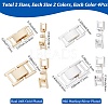 16Pcs 4 Styles Brass Watch Band Clasps KK-SC0005-97-2