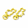 Spray Painted Eco-Friendly Alloy Swivel Snap Hooks Clasps PALLOY-T080-16-NR-4