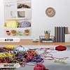 Non-woven Fabrics Mesh Hanging Jewelry Roll Storage Bags ABAG-WH200010-06B-4
