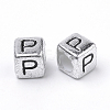 Plated Acrylic Beads PB43C9308-P-2