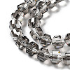 Electroplate Rondelle Glass Beads Strands EGLA-A036-09A-PL02-3