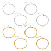 Unicraftale 8Pcs 4 Style 304 Stainless Steel Herringbone Chains Bracelets Set for Men Women BJEW-UN0001-34-1