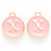 Golden Plated Alloy Enamel Charms ENAM-S118-07X-1