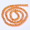 Electroplate Glass Beads Strands EGLA-A044-T1mm-B05-2