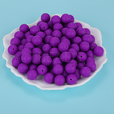 Round Silicone Focal Beads SI-JX0046A-130-1
