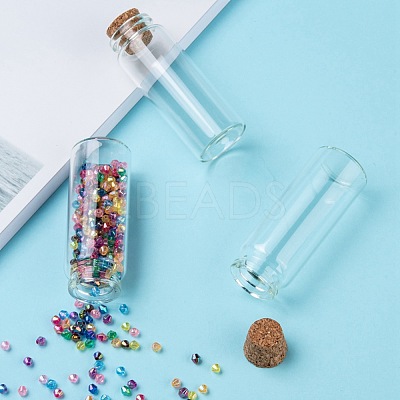 Glass Jar Glass Bottles X-AJEW-H004-2-1