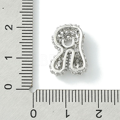 Rack Plating Brass Clear Cubic Zirconia Pendants KK-S378-01P-R-1