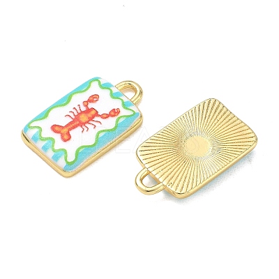 Printed Brass Pendants KK-CBAF9BC-16G-1
