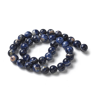 Natural South Africa Sodalite Beads Strands G-S259-35-10mm-1