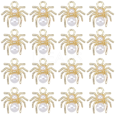 30Pcs Alloy Jewelry Acrylic Pendants FIND-SC0006-90-1
