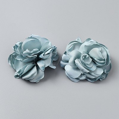 Flower Cloth Shoe Decoration AJEW-WH0039-45A-1