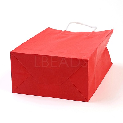 Pure Color Kraft Paper Bags AJEW-G020-A-12-1