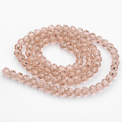 Transparent Glass Bead Strands GLAA-G013-6mm-90-1