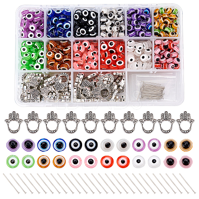 820Pcs DIY Evil Eye Themed Pendant Making Kits DIY-NB0004-89-1