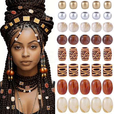 DIY African Dreadlock Hair Accessories Kits FIND-PA0001-49-1
