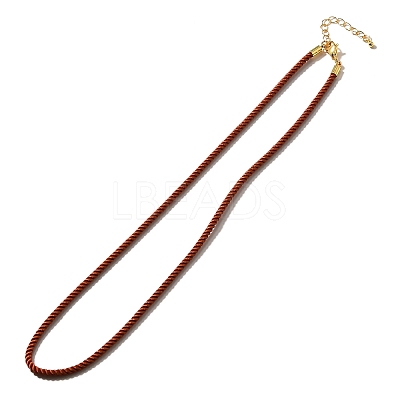 Nylon Milan Cord Necklace Making MAK-M028-01G-24-1