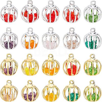 20Pcs 2 Style Iron Lantern Charms IFIN-AR0001-19-1