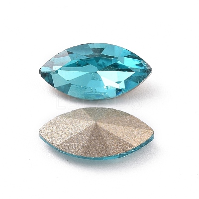 Glass Rhinestone Cabochons GGLA-P002-03A-01-1