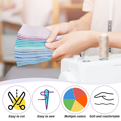 36Pcs 18 Colors Cotton Ribbon DIY-WH0542-52-1