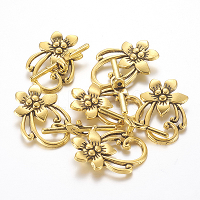 Tibetan Style Toggle Clasps GLF0677Y-NF-1