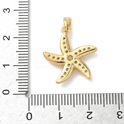 Brass Micro Pave Cubic Zirconia Pendants KK-K305-11D-G-1